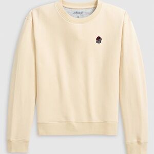 Johnnie-O Georgia Penny Crewneck Sweatshirt - Bulldog Head Logo